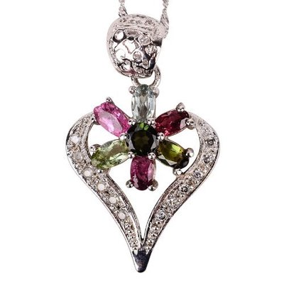 薩維婭天然碧璽“心花怒放”吊墜 辟邪護(hù)身與時尚魅力的完美融合